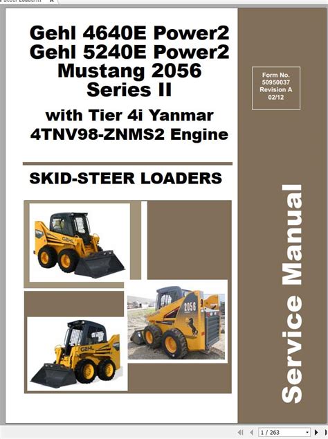 gehl 4640 turbo skid steer|gehl skid steer manual.